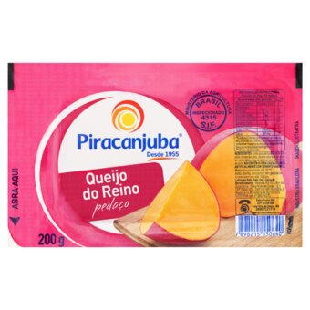 Queijo Do Reino Piracanjuba Pedaço 200G
