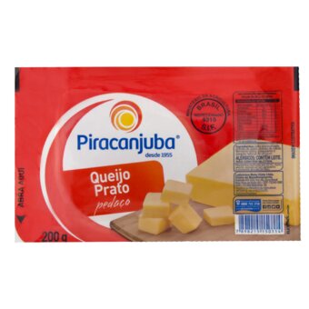 Queijo Prato Piracanjuba Pedaço 200G