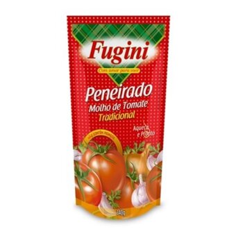 Molho De Tomate Fugini Tradicional Peneirado Sachê 340G