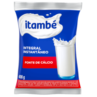 Leite Em Pó Itambé Instantâneo Integral Sachê 400G
