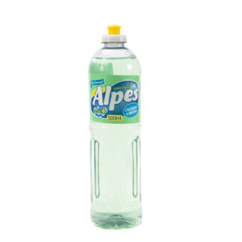 Detergente Líquido Alpes Chá Verde E Hortelã Embalagem 500Ml