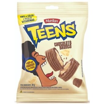 Biscoito Marilan Teens Chocolate Branco 30G
