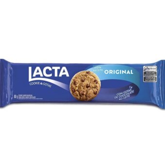 Biscoito Cookie Lácta Ao Leite 80G