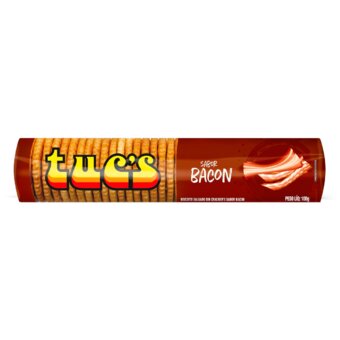 Biscoito Salgado Tucs Bacon Embalagem 100G