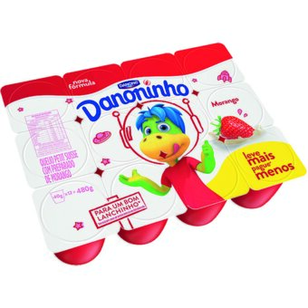 Iogurte Petit Suisse Danoninho Morango 480G