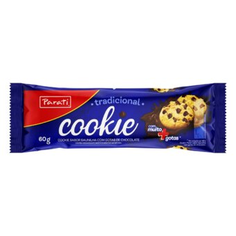 Biscoito Cookie Parati Baunilha e Chocolate 60g
