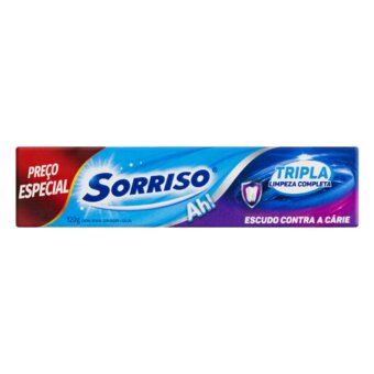 Creme Dental Sorriso Tripla Limpeza Completa 120G