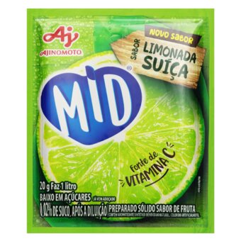 Suco Mid Limonada Suiça 20G