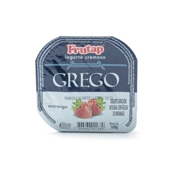Iogurte Grego Frutap Morango Embalagem 100G