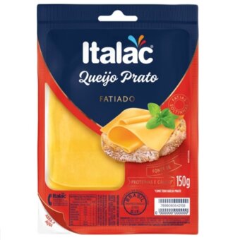 Queijo Prato Fatiado Italac 150g