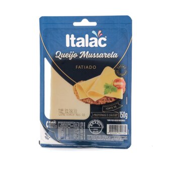 Queijo Mussarela Italac Fatiado Embalagem 150G