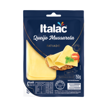Queijo Mussarela Italac Fatiado Embalagem 150G