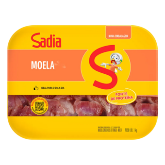 Moela de Frango Sadia Congelada Bandeja 1Kg