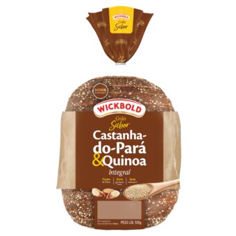 Pão Integral Wickbold Grão Castanha do Pará e Quinoa 450G