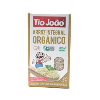 Arroz Orgânico Integral Tio João 1kg