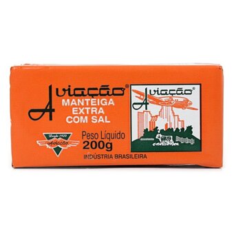 Manteiga Aviação Com Sal Tablete 200G