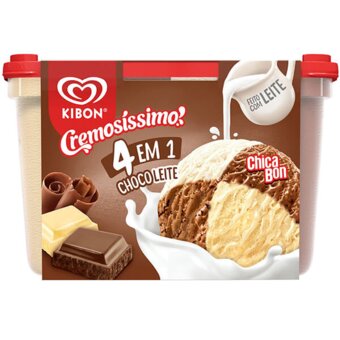Sorvete Kibon Cremosíssimo Chocoleite 2L