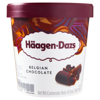 Sorvete Belgian Chocolate Haagen-Dazs Pote 473ml