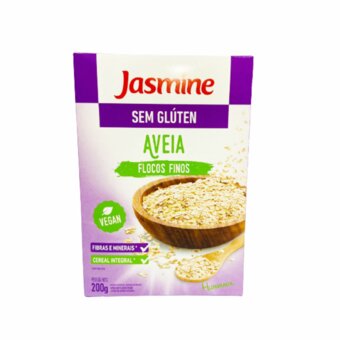 Aveia Em Flocos Finos Jasmine Sem Glúten 200G