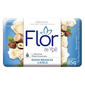 Sabonete Flor Ype Suave Rosas Brancas/Avela 85g