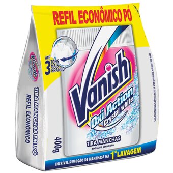 Tira Manchas Vanish Crytal White Refil 400G