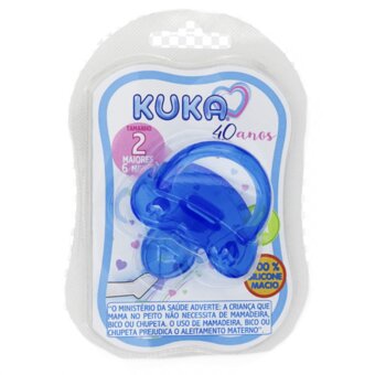 Chupeta Kuka Soft Silicone Ortodontica Azul N. 2