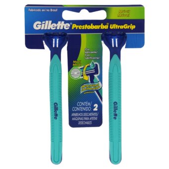 Aparelho De Barbear Gillette Prestobarba Ultragrip Movel 2Un