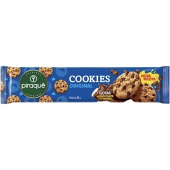 Biscoito Cookie Piraque Baunilha 80G 