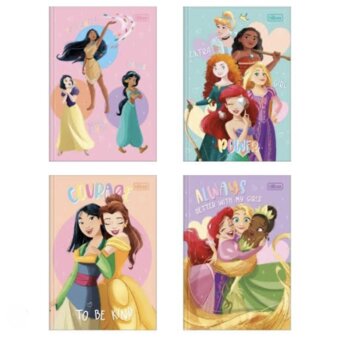 Caderno Tilibra Brochura Princesas 1/4  80F