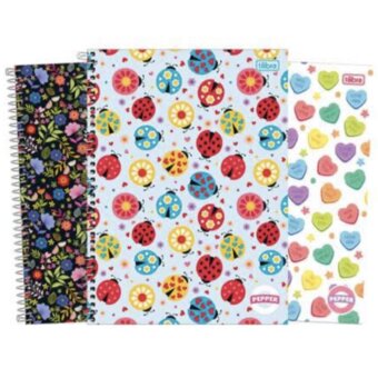 Caderno Tilibra Universitario Pepper Feminino 12Materias 192F