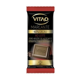 Chocolate Vitao Zero Ao Leite 70G