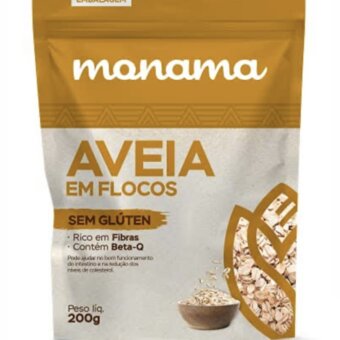 Aveia Monama Lamina Sem Gluten 200G
