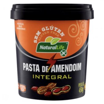Pasta Amendoim Natural Life Sem Gluten Integral 450G
