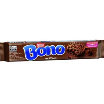 Biscoito Recheado Chocolate  Bono 90G 