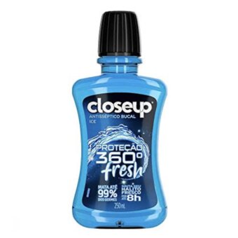 Enxaguante Bucal Closeup Ice Com Alcool 250ML 