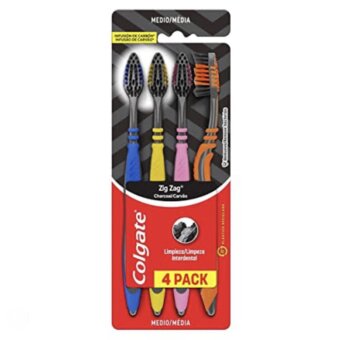 Escova Dente Carvao Colgate 4UN 