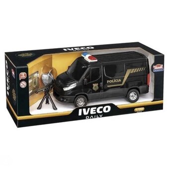 Brinquedo Iveco Daily Policia Com Acessorios 
