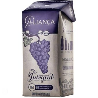 Suco Aliança Integral Uva Tinto 200ML 