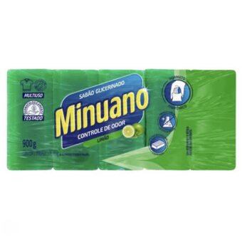 Sabao Desengordurante Barra Minuano 5Un 180G 