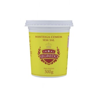 Manteiga Segredo Pote Sem Sal 500G