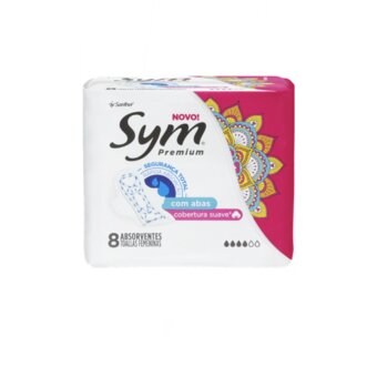 Absorvente Sym Premium Suave Com Abas 8UN