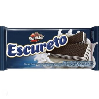 Biscoito Wafer Escureto Baunilha 80G 
