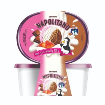 Sorvete Dullim Napolitano 1,5L