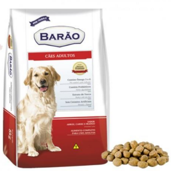 Racao Cao Barao Adulto Racas Media/Grande Carne&Frango 3KG