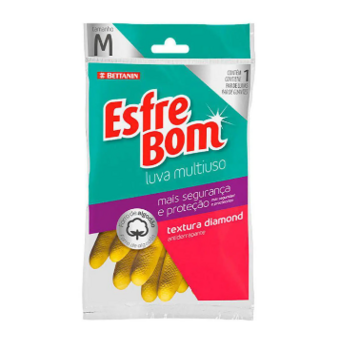 Luva Látex Media Multiuso Esfrebom 