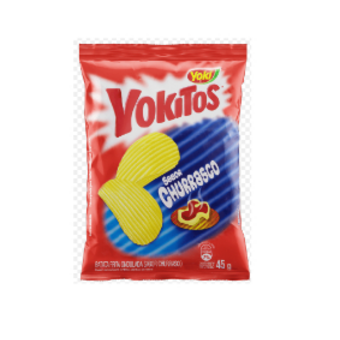 Batata Frita Yokitos Ondulada Churrasco 45G 