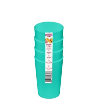 Conjunto De Copos Sanremo Vac Freezer Livre De Bpa 250Ml 4 Un Ref 787/2C