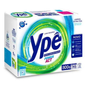 Lava Roupa Pó Ype Power  Act Caixa 800G 