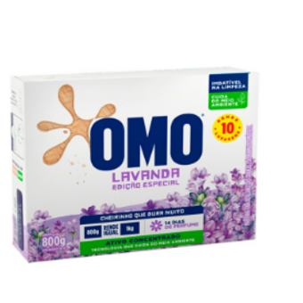 Lava Roupa em Pó Omo Lavanda 800G