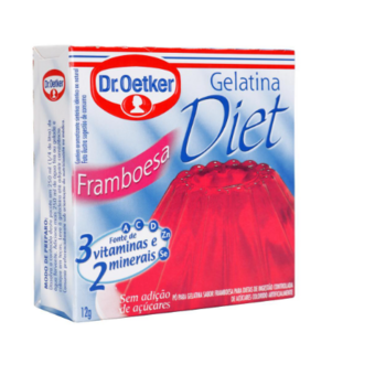 Gelatina Oetker Framboesa Diet 12G  